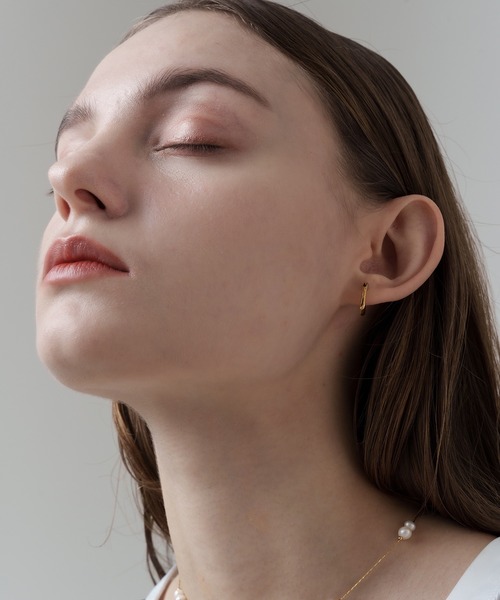 ENOUGH（イナフ）の「【Km】【enough】 Nuance Hoopピアス（ピアス（両耳用）・レディース・ゴールド・FREE）」の14枚目の写真