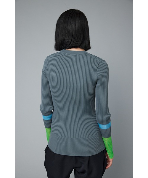 HeRIN.CYE（ヘリンドットサイ）の「Sheer knit compilation tops　　シアーニットコンピレーショントップス（ニット/セーター・レディース・オフホワイト/レッド/グレー/ネイビー・FREE）」の17枚目の写真