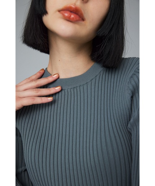 HeRIN.CYE（ヘリンドットサイ）の「Sheer knit compilation tops　　シアーニットコンピレーショントップス（ニット/セーター・レディース・オフホワイト/レッド/グレー/ネイビー・FREE）」の20枚目の写真