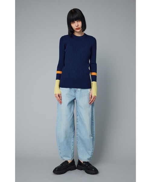 HeRIN.CYE（ヘリンドットサイ）の「Sheer knit compilation tops　　シアーニットコンピレーショントップス（ニット/セーター・レディース・オフホワイト/レッド/グレー/ネイビー・FREE）」の21枚目の写真