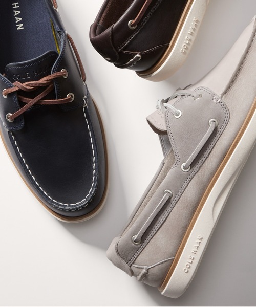 COLE HAAN(コールハーン)の「グランドプロ ウィンドワード ボートシューズ mens(モカシン/デッキシューズ・メンズ・グレー・10/9.5/9/8.5/8/7.5)」の2枚目の写真