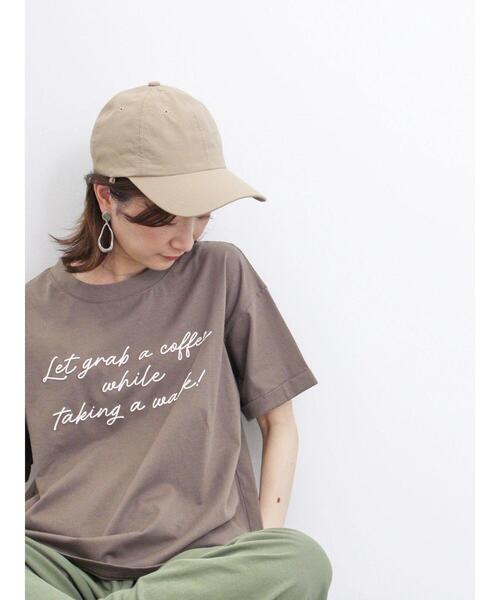 Samansa Mos2 blue（サマンサモスモスブルー）の「発泡プリントTシャツ（Tシャツ/カットソー・レディース・モカ/オフホワイト/ライトベージュ・F）」の2枚目の写真