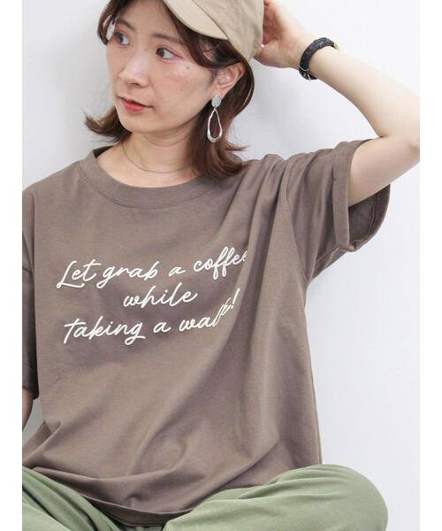 Samansa Mos2 blue（サマンサモスモスブルー）の「発泡プリントTシャツ（Tシャツ/カットソー・レディース・モカ/オフホワイト/ライトベージュ・F）」の20枚目の写真