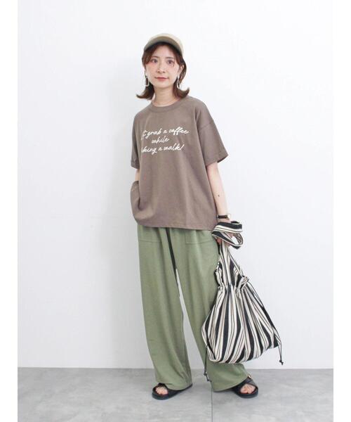 新品 SM2 blue☆発泡プリントTシャツ Samansa Mos2 blue（サマンサモスモスブルー）の「発泡プリントT