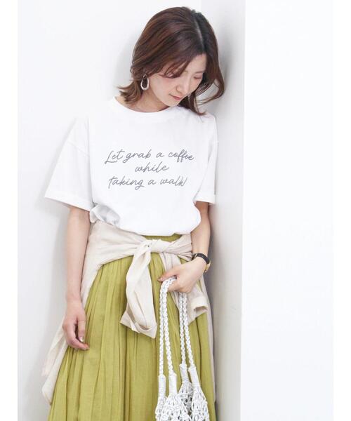 新品 SM2 blue☆発泡プリントTシャツ Samansa Mos2 blue（サマンサモスモスブルー）の「発泡プリントT
