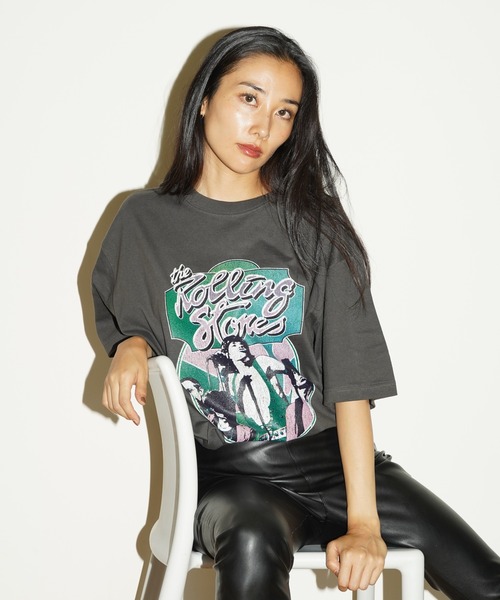 CULTURE SUPPLY(カルチャー サプライ)の「ROCK TEE STONES2(Tシャツ/カットソー・レディース・スミクロ・FREE)」の8枚目の写真