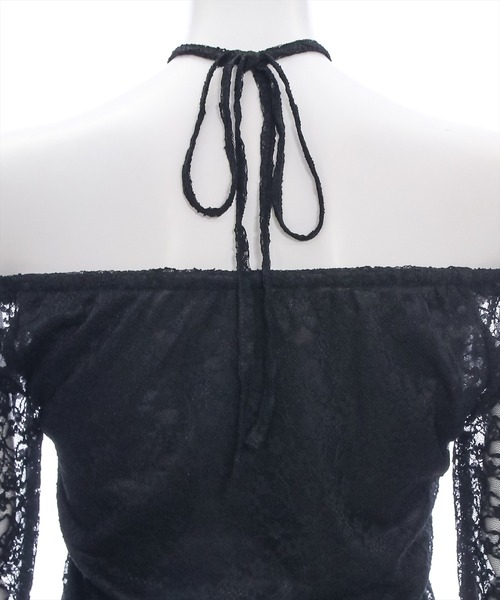 clear（クリア）の「マルチwayレーストップス [肌見せ スタイルアップ]≪再入荷≫（Tシャツ/カットソー・レディース・オフホワイト/ブラック/ブルーグレー・F）」の11枚目の写真