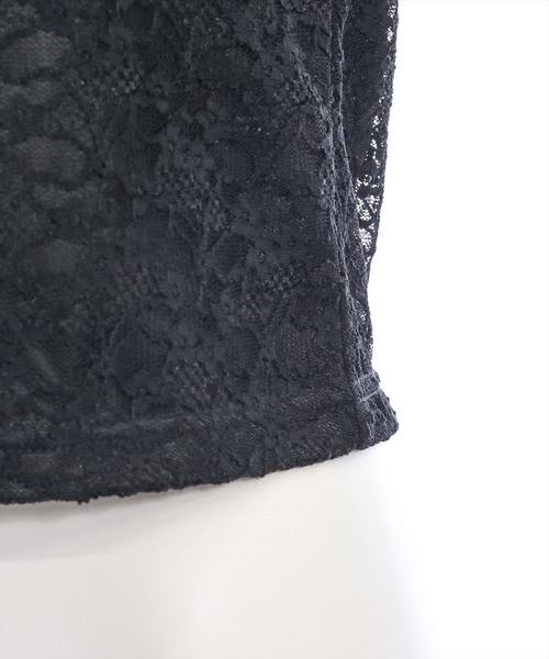 clear（クリア）の「マルチwayレーストップス [肌見せ スタイルアップ]≪再入荷≫（Tシャツ/カットソー・レディース・オフホワイト/ブラック/ブルーグレー・F）」の12枚目の写真