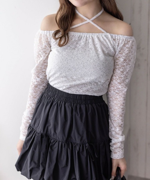 clear（クリア）の「マルチwayレーストップス [肌見せ スタイルアップ