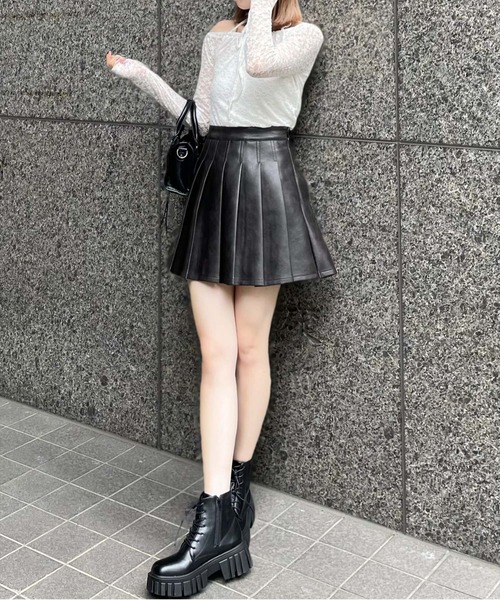 clear（クリア）の「マルチwayレーストップス [肌見せ スタイルアップ]≪再入荷≫（Tシャツ/カットソー・レディース・オフホワイト/ブラック/ブルーグレー・F）」の15枚目の写真