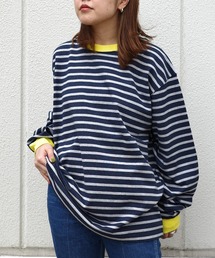 soglia | SOGLIA/ソリア　OPEN END BORDER LS TEE　ボーダーＴ(Tシャツ/カットソー)