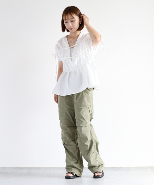 cepo(セポ)の「ミリタリーシャーリングパンツ(その他パンツ・レディース・オリーブ/ブラック/モカ・S/M)」の7枚目の写真