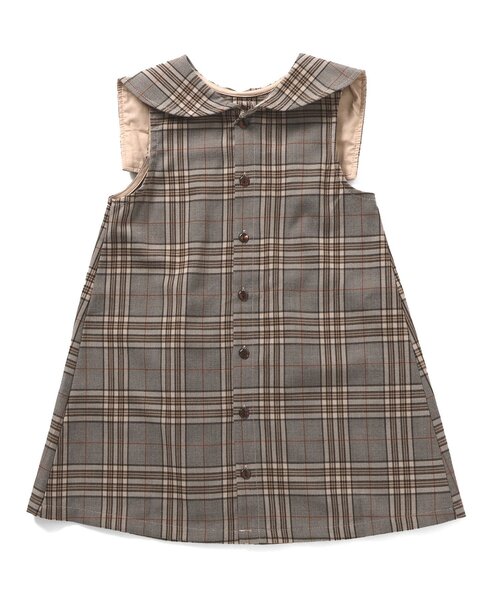 Seraph（セラフ）の「【3way】カラージャンパースカート（ジャンパースカート・キッズ・ブラウン/ベージュ/グレー・80/90/95/100/110/120/130/140）」の15枚目の写真