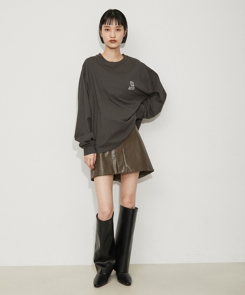 ADAM ET ROPE'(アダムエロペ)の「アジャストミニスカート(スカート・レディース・ブラウン系その他3/ブラック・38/36)」の21枚目の写真