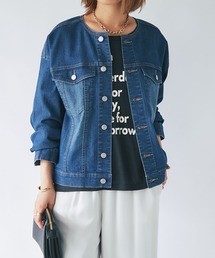 un dix cors | ノーカラーデニムジャケット(デニムジャケット)