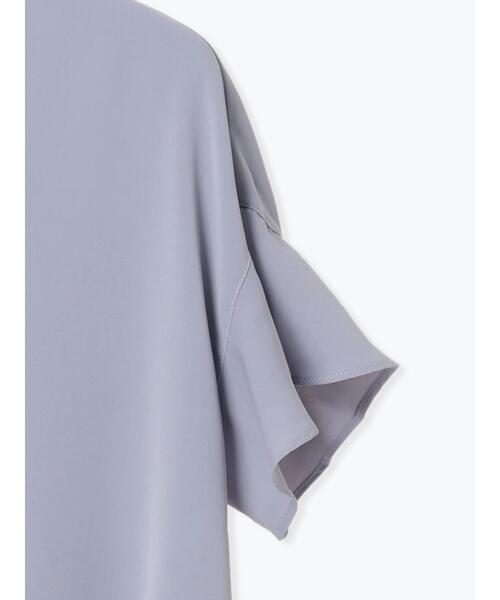 Te chichi TERRASSE（テチチテラス）の「【イージーケア】メタルボタンフレア袖ブラウス（シャツ/ブラウス・レディース・ブルー/チャコールグレー/オフホワイト・F）」の20枚目の写真