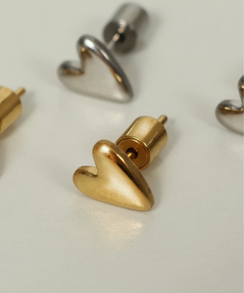 セール】金属アレルギー対応 ワンポイントハートピアス サージカル