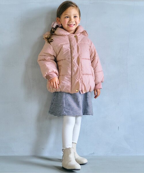 セール】リボン・ハート刺繍スカラップアウター_マシンウォッシャブル