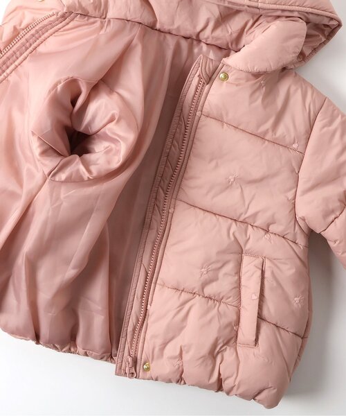 apres les cours（アプレレクール）の「リボン・ハート刺繍スカラップアウター_マシンウォッシャブル（ダウンジャケット/コート・キッズ・ネイビー/ピンク/アイボリー・80/90/100/110/120/130/140）」の11枚目の写真