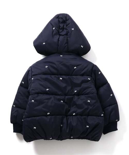 apres les cours（アプレレクール）の「リボン・ハート刺繍スカラップアウター_マシンウォッシャブル（ダウンジャケット/コート・キッズ・ネイビー/ピンク/アイボリー・80/90/100/110/120/130/140）」の15枚目の写真