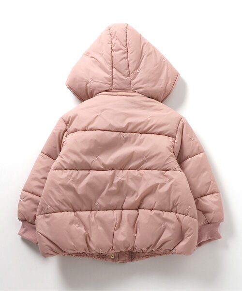 apres les cours（アプレレクール）の「リボン・ハート刺繍スカラップアウター_マシンウォッシャブル（ダウンジャケット/コート・キッズ・ネイビー/ピンク/アイボリー・80/90/100/110/120/130/140）」の16枚目の写真