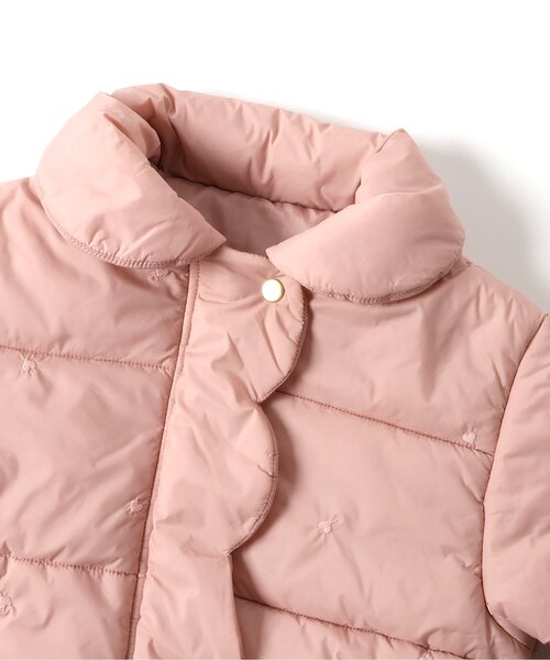 apres les cours（アプレレクール）の「リボン・ハート刺繍スカラップアウター_マシンウォッシャブル（ダウンジャケット/コート・キッズ・ネイビー/ピンク/アイボリー・80/90/100/110/120/130/140）」の20枚目の写真