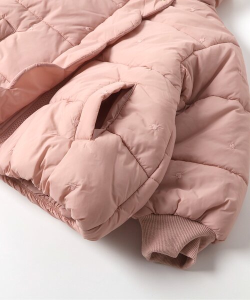 apres les cours（アプレレクール）の「リボン・ハート刺繍スカラップアウター_マシンウォッシャブル（ダウンジャケット/コート・キッズ・ネイビー/ピンク/アイボリー・80/90/100/110/120/130/140）」の21枚目の写真