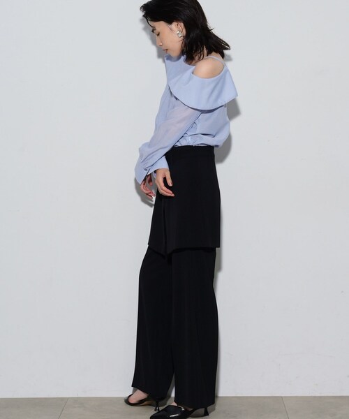GALLEST（ギャレスト）の「◆ワンショルダーブラウス（シャツ/ブラウス・レディース・サックスブルー/ブラック・38）」の11枚目の写真