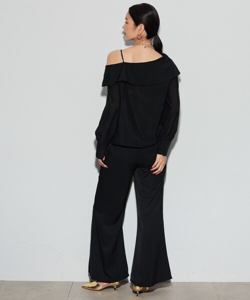 GALLEST（ギャレスト）の「◆ワンショルダーブラウス（シャツ/ブラウス・レディース・サックスブルー/ブラック・38）」の4枚目の写真