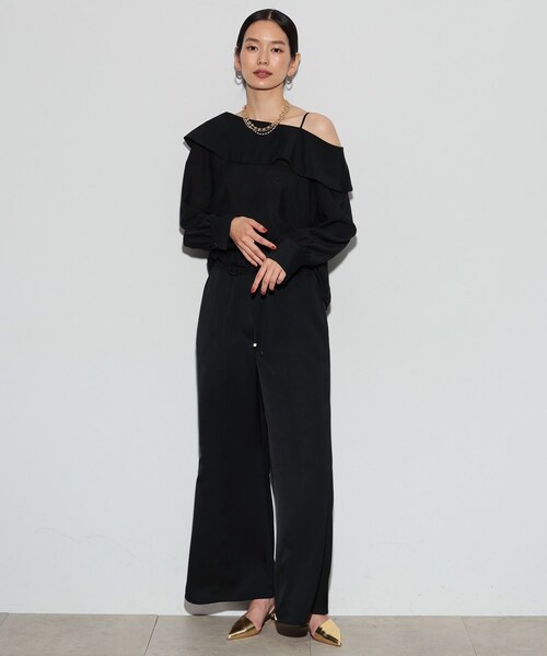 GALLEST（ギャレスト）の「◆ワンショルダーブラウス（シャツ/ブラウス・レディース・サックスブルー/ブラック・38）」の3枚目の写真