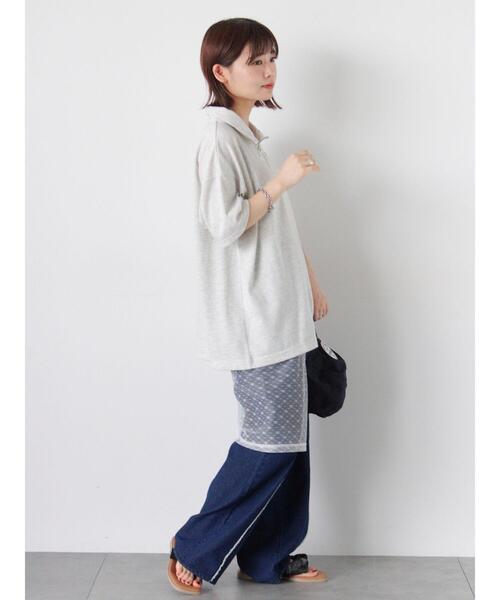 ehka sopo（エヘカソポ）の「◎シアーレーススカート（スカート・レディース・ブラック/キナリ・F）」の11枚目の写真