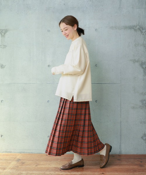 PAR ICI（パーリッシィ）の「コットンウールワッフル スリーピングシャツ（シャツ/ブラウス・レディース・アイボリー/ネイビー・FREE）」の15枚目の写真