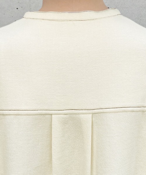 PAR ICI（パーリッシィ）の「コットンウールワッフル スリーピングシャツ（シャツ/ブラウス・レディース・アイボリー/ネイビー・FREE）」の20枚目の写真