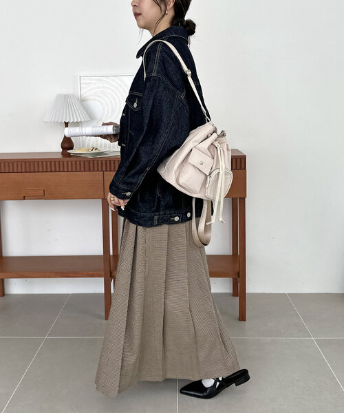 DISCOAT(ディスコート)の「【自由自在な持ち方に◎】ユーティリティバッグ(バックパック/リュック・レディース・ベージュ/ブラウン/ブラック/カーキ/キャメル・FREE)」の22枚目の写真