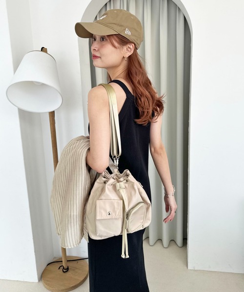 DISCOAT(ディスコート)の「【自由自在な持ち方に◎】ユーティリティバッグ(バックパック/リュック・レディース・ベージュ/ブラウン/ブラック/カーキ/キャメル・FREE)」の10枚目の写真