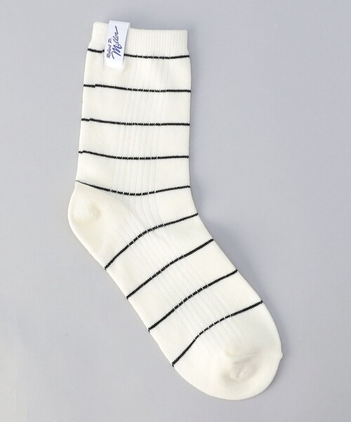 MILLER(ミラー)の「【再入荷・新色登場】Robert P.Miller(ロバートピーミラー)ボーダーソックス(ソックス/靴下・レディース・グレー/ダークグリーン/オレンジ/その他1/ターコイズブルー/イエロー/レッド/ロイヤルブルー/その他3/その他5/オフホワイト/その他4・FREE)」の10枚目の写真