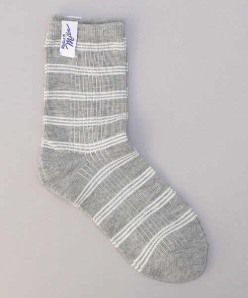 MILLER(ミラー)の「【再入荷・新色登場】Robert P.Miller(ロバートピーミラー)ボーダーソックス(ソックス/靴下・レディース・グレー/ダークグリーン/オレンジ/その他1/ターコイズブルー/イエロー/レッド/ロイヤルブルー/その他3/その他5/オフホワイト/その他4・FREE)」の3枚目の写真