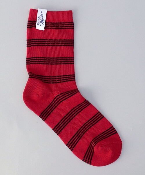 MILLER(ミラー)の「【再入荷・新色登場】Robert P.Miller(ロバートピーミラー)ボーダーソックス(ソックス/靴下・レディース・グレー/ダークグリーン/オレンジ/その他1/ターコイズブルー/イエロー/レッド/ロイヤルブルー/その他3/その他5/オフホワイト/その他4・FREE)」の7枚目の写真