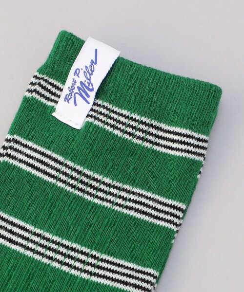 MILLER(ミラー)の「【再入荷・新色登場】Robert P.Miller(ロバートピーミラー)ボーダーソックス(ソックス/靴下・レディース・グレー/ダークグリーン/オレンジ/その他1/ターコイズブルー/イエロー/レッド/ロイヤルブルー/その他3/その他5/オフホワイト/その他4・FREE)」の13枚目の写真