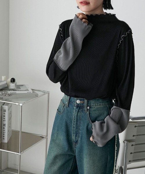 限定値下げ　新品未使用　roughlow エアリーフリンジシアートップス 限定値下げ 新品未使用 roughlow エアリーフリンジシアートップス