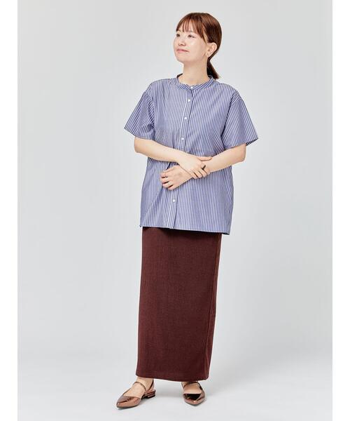 Lugnoncure（ルノンキュール）の「無地柄アソートナロースカート（スカート・レディース・ブラウン/オフホワイト/パープル/ブラック・F）」の14枚目の写真