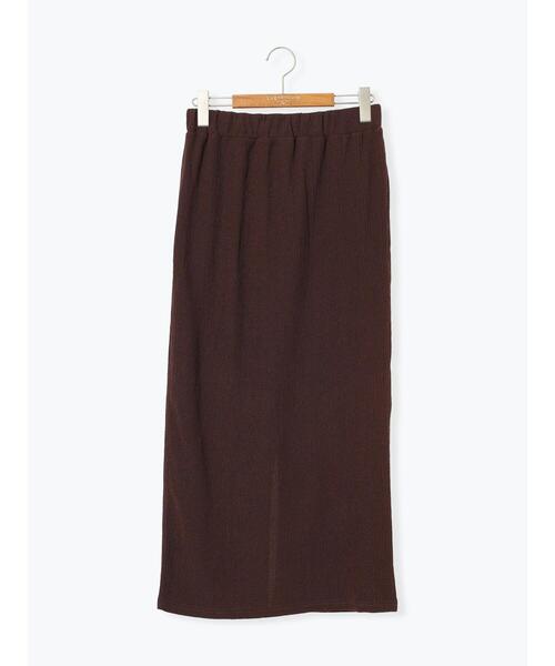 Lugnoncure（ルノンキュール）の「無地柄アソートナロースカート（スカート・レディース・ブラウン/オフホワイト/パープル/ブラック・F）」の17枚目の写真