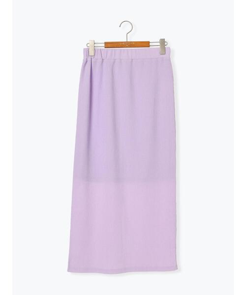Lugnoncure（ルノンキュール）の「無地柄アソートナロースカート（スカート・レディース・ブラウン/オフホワイト/パープル/ブラック・F）」の5枚目の写真