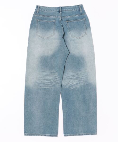 WESTBOY(ウエストボーイ)の「ルーズバギーウォッシュドデニムパンツ/セミワイドデニムパンツ WO24W1PT01【WB ORIGINALS】(デニムパンツ・メンズ・ライトブルー・XL/M/L)」の10枚目の写真