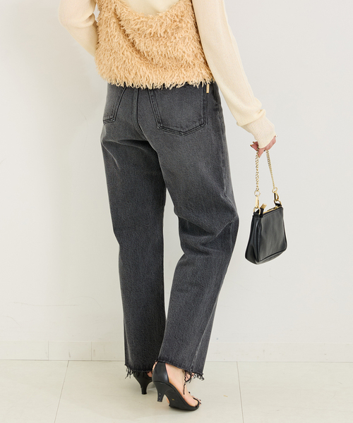B.C STOCK(ベーセーストック)の「DU JOUR/デュ ジュール FLARE-HEM JEAN(デニムパンツ・レディース・ブラック/ブルー・36/38)」の22枚目の写真