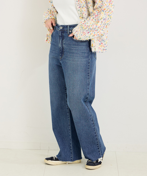 B.C STOCK(ベーセーストック)の「DU JOUR/デュ ジュール FLARE-HEM JEAN(デニムパンツ・レディース・ブラック/ブルー・36/38)」の14枚目の写真