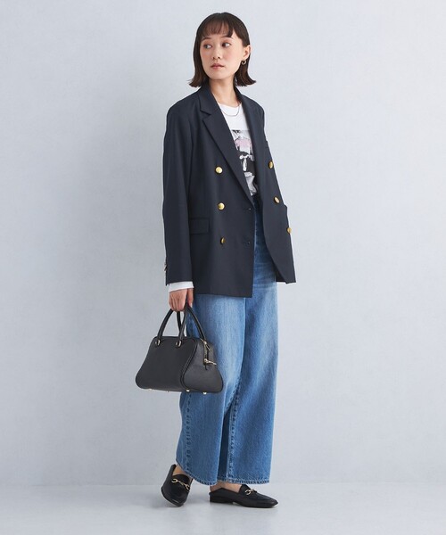 グリーンレーベルリラクシング　ネイビー テーラードジャケット green label relaxing｜グリーンレーベル リラクシングの