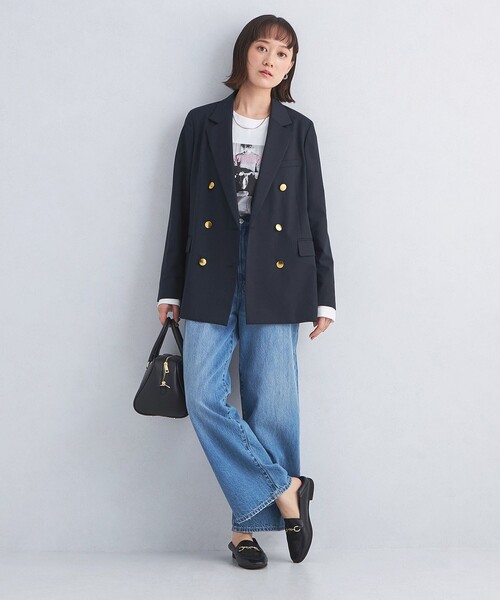 ✨極美品✨グリーンレーベルリラクシング　ストライプ　テーラードジャケッ　M 極美品 グリーンレーベルリラクシング テーラードジャケット