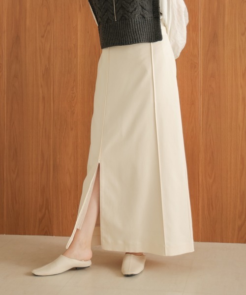 Bab（バブ）の「【nao×Bab】【S・Mサイズ展開】ジップスリットＩラインスカート（スカート・レディース・アイボリー/グレー/ブラウン・S/M）」の19枚目の写真
