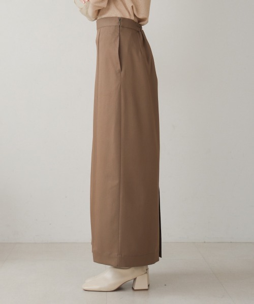 Bab（バブ）の「【nao×Bab】【S・Mサイズ展開】ジップスリットＩラインスカート（スカート・レディース・アイボリー/グレー/ブラウン・S/M）」の5枚目の写真